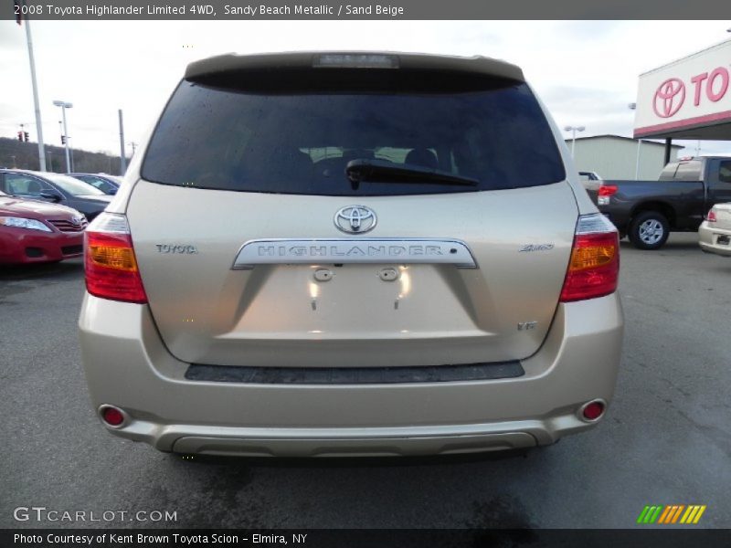 Sandy Beach Metallic / Sand Beige 2008 Toyota Highlander Limited 4WD