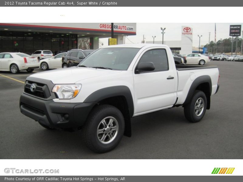 Super White / Graphite 2012 Toyota Tacoma Regular Cab 4x4