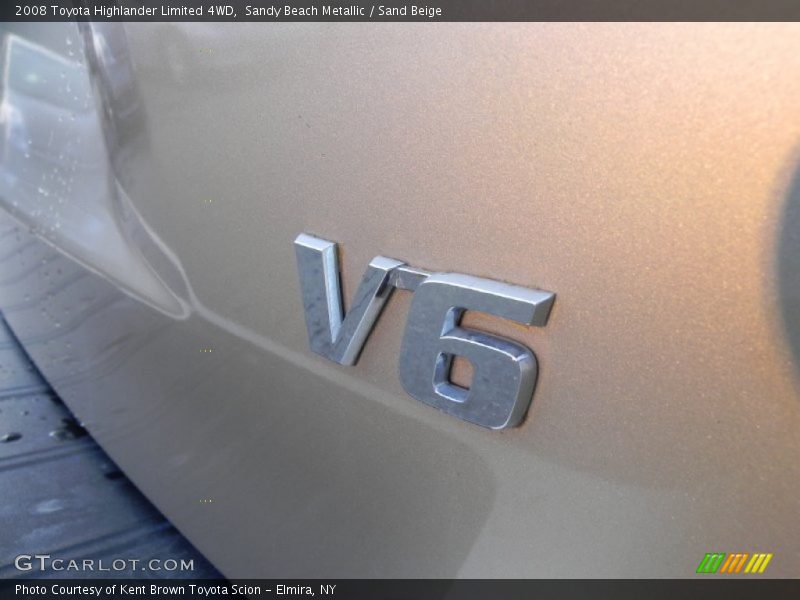 Sandy Beach Metallic / Sand Beige 2008 Toyota Highlander Limited 4WD