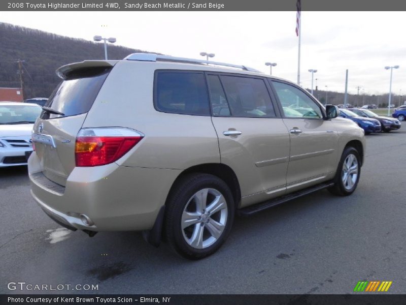 Sandy Beach Metallic / Sand Beige 2008 Toyota Highlander Limited 4WD
