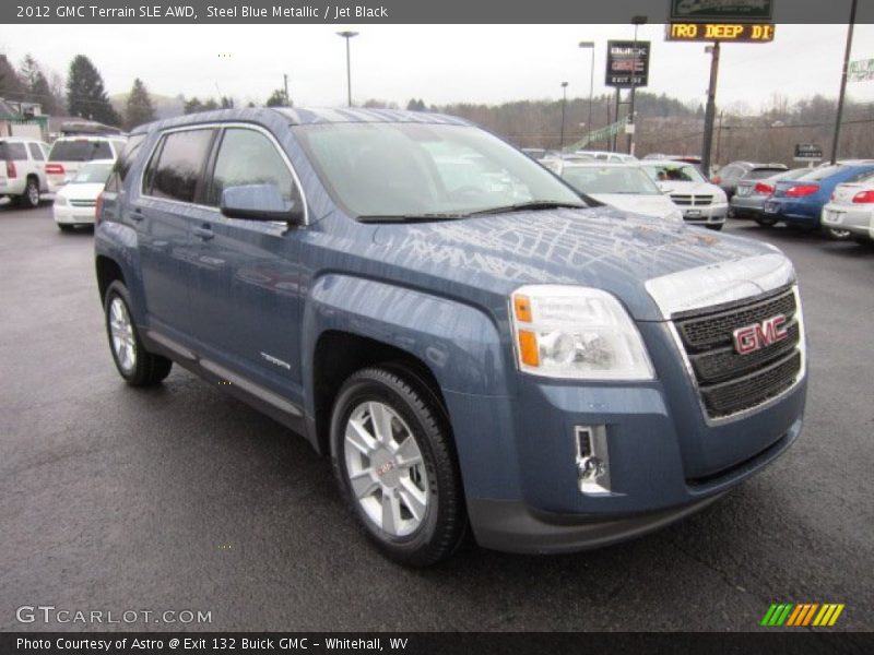 Steel Blue Metallic / Jet Black 2012 GMC Terrain SLE AWD