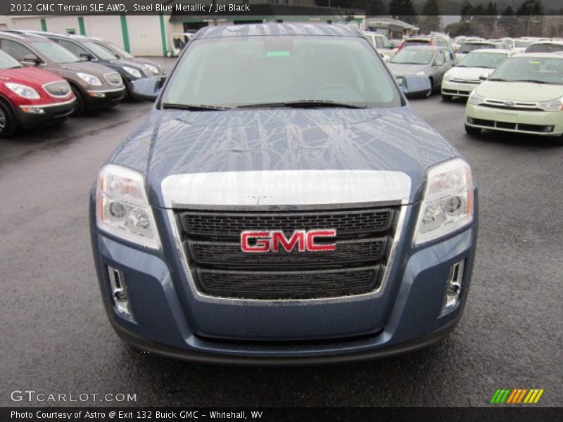Steel Blue Metallic / Jet Black 2012 GMC Terrain SLE AWD