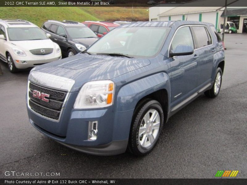 Steel Blue Metallic / Jet Black 2012 GMC Terrain SLE AWD