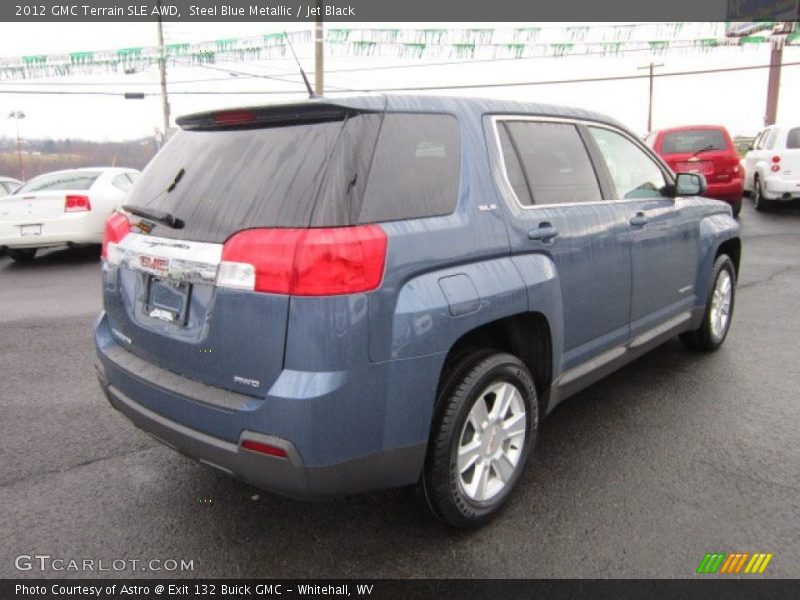 Steel Blue Metallic / Jet Black 2012 GMC Terrain SLE AWD