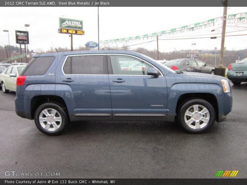 Steel Blue Metallic / Jet Black 2012 GMC Terrain SLE AWD