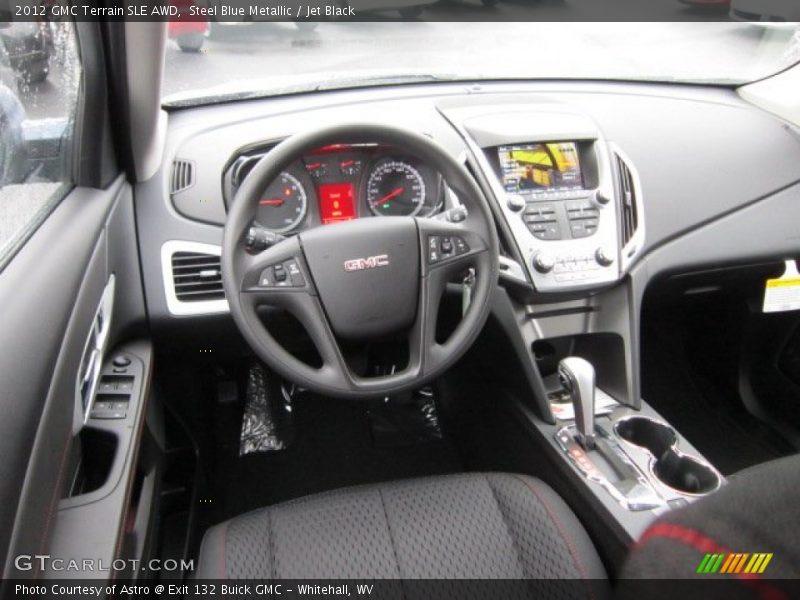 Steel Blue Metallic / Jet Black 2012 GMC Terrain SLE AWD