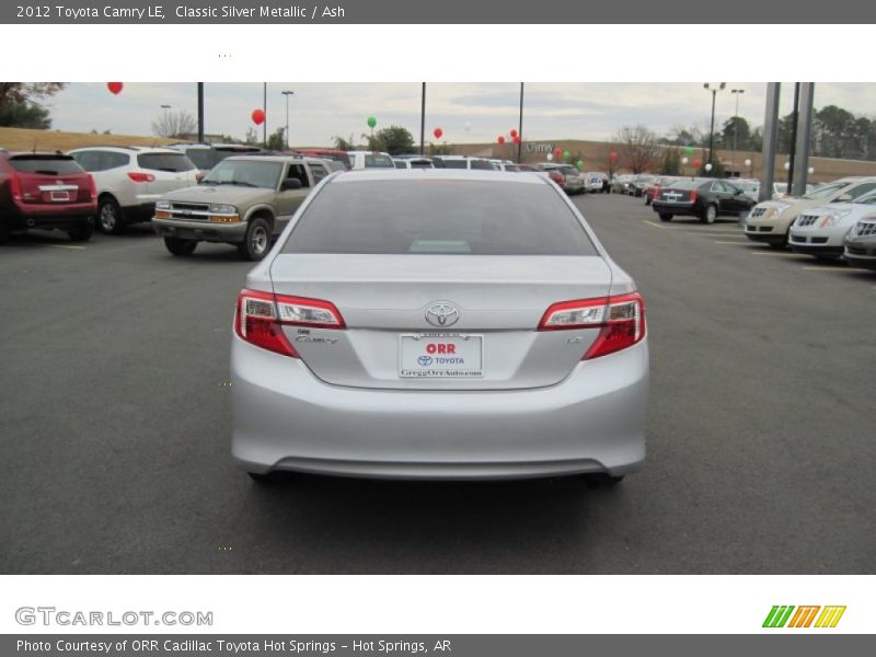 Classic Silver Metallic / Ash 2012 Toyota Camry LE