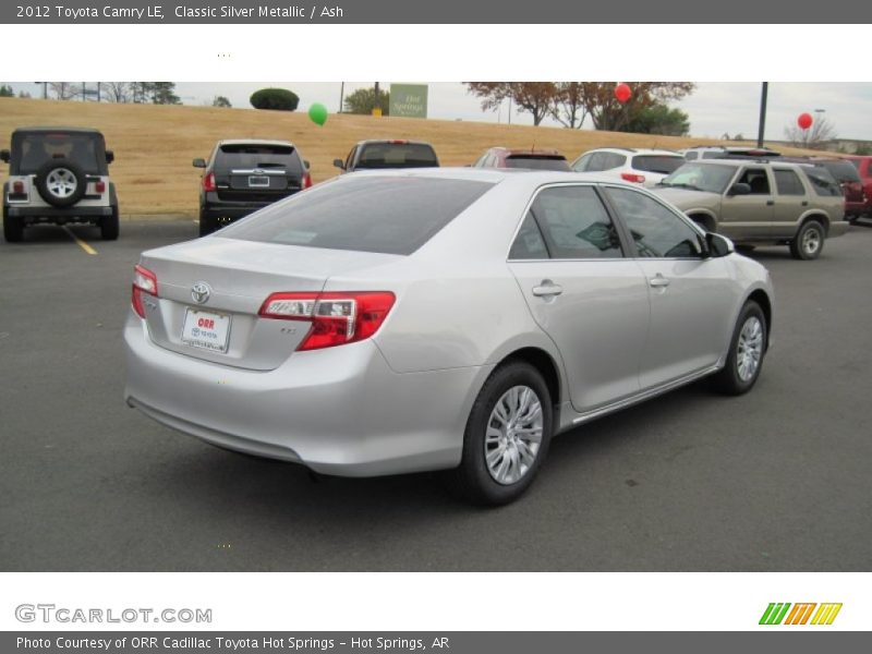 Classic Silver Metallic / Ash 2012 Toyota Camry LE