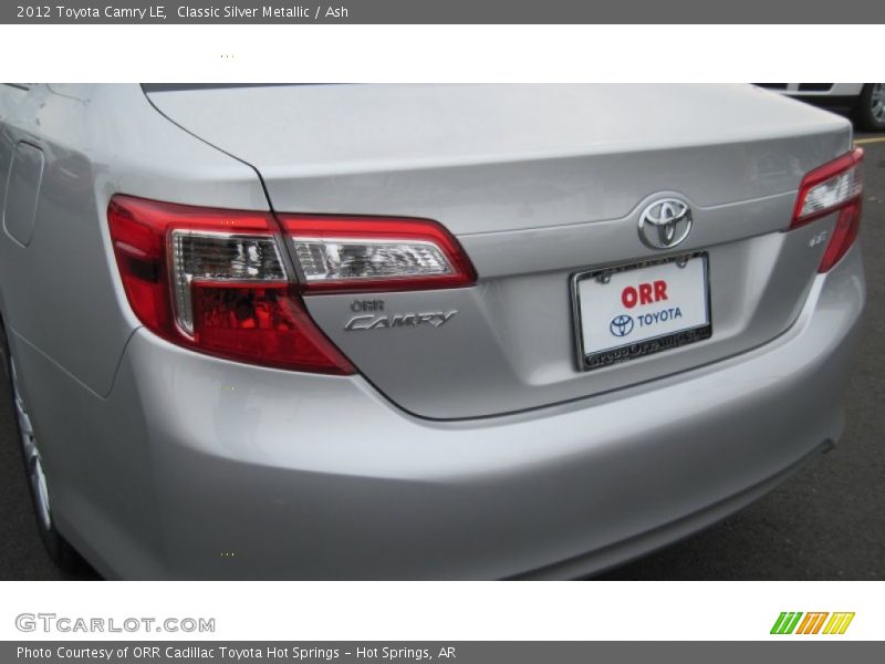 Classic Silver Metallic / Ash 2012 Toyota Camry LE
