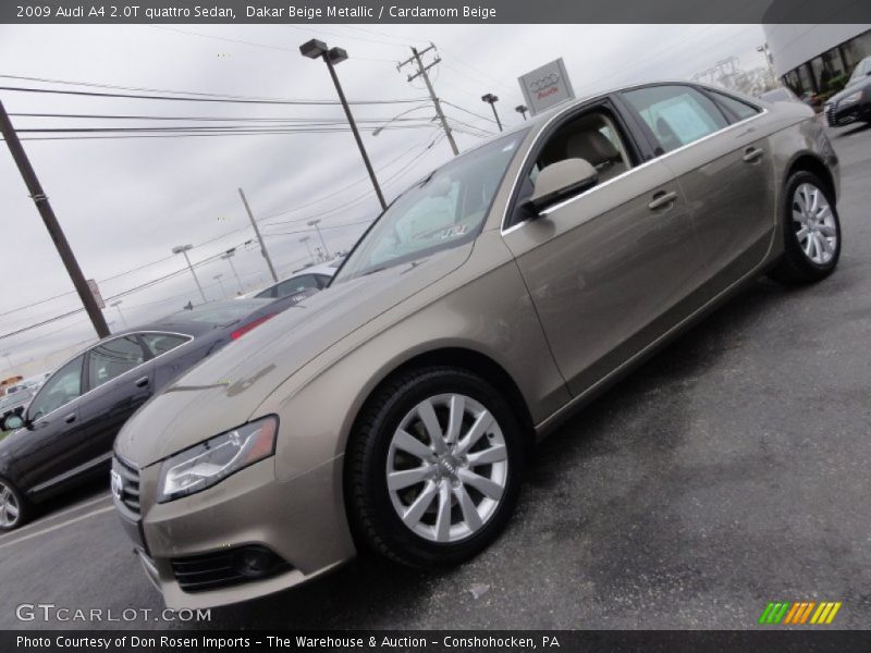 Dakar Beige Metallic / Cardamom Beige 2009 Audi A4 2.0T quattro Sedan