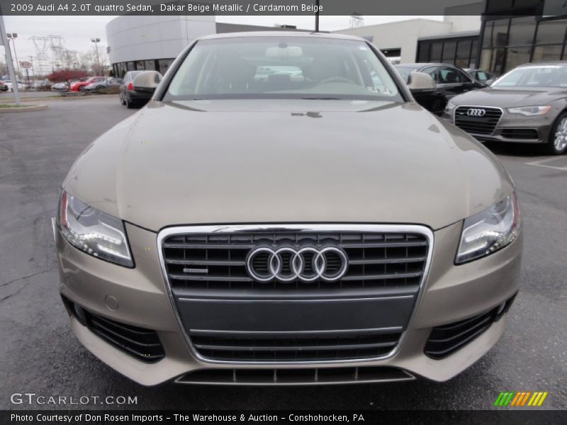 Dakar Beige Metallic / Cardamom Beige 2009 Audi A4 2.0T quattro Sedan