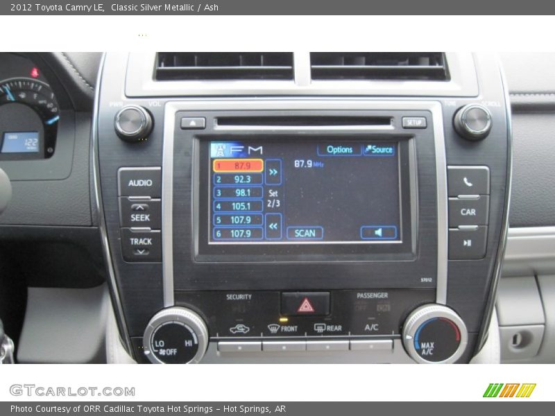 Classic Silver Metallic / Ash 2012 Toyota Camry LE