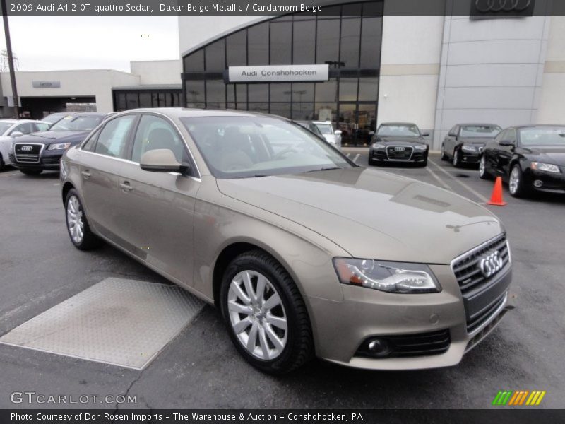 Dakar Beige Metallic / Cardamom Beige 2009 Audi A4 2.0T quattro Sedan