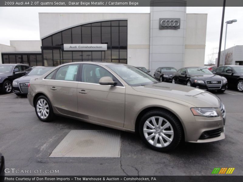 Dakar Beige Metallic / Cardamom Beige 2009 Audi A4 2.0T quattro Sedan