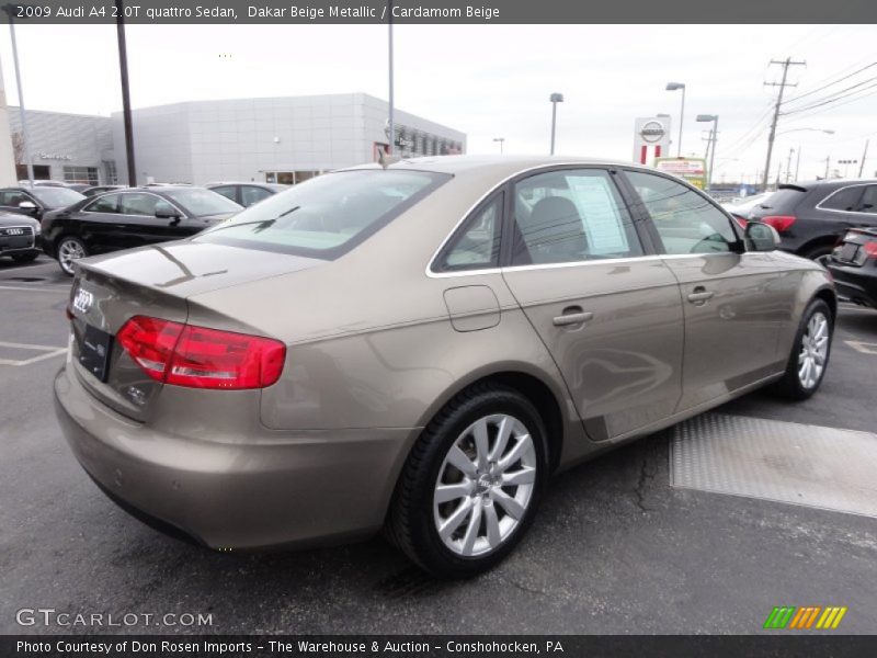 Dakar Beige Metallic / Cardamom Beige 2009 Audi A4 2.0T quattro Sedan