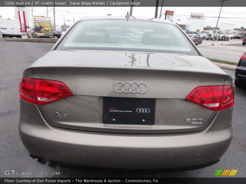 Dakar Beige Metallic / Cardamom Beige 2009 Audi A4 2.0T quattro Sedan
