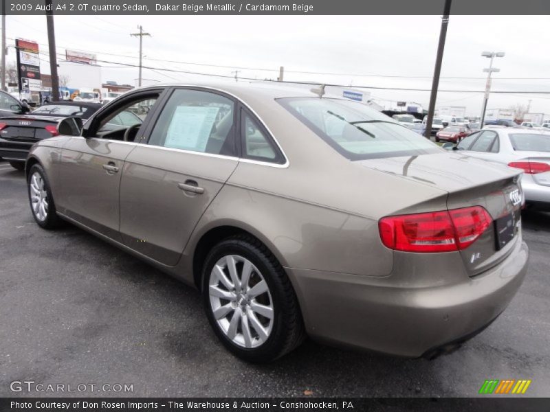 2009 A4 2.0T quattro Sedan Dakar Beige Metallic