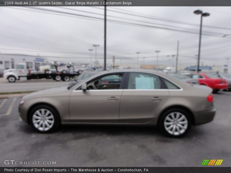 Dakar Beige Metallic / Cardamom Beige 2009 Audi A4 2.0T quattro Sedan