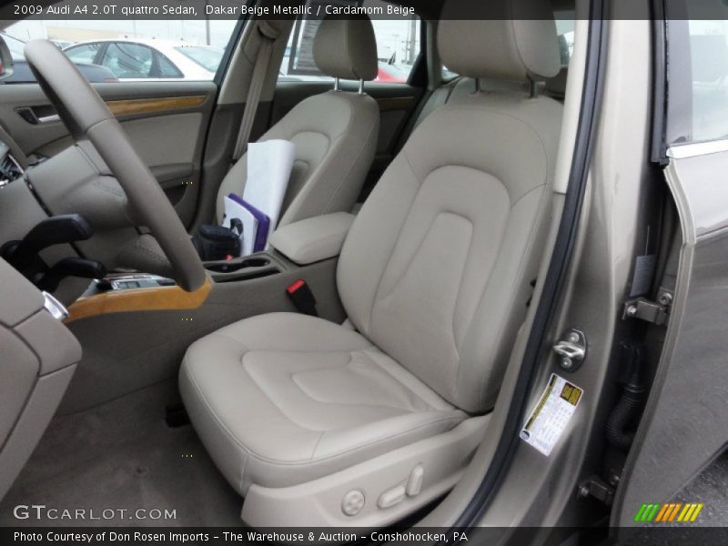 Dakar Beige Metallic / Cardamom Beige 2009 Audi A4 2.0T quattro Sedan