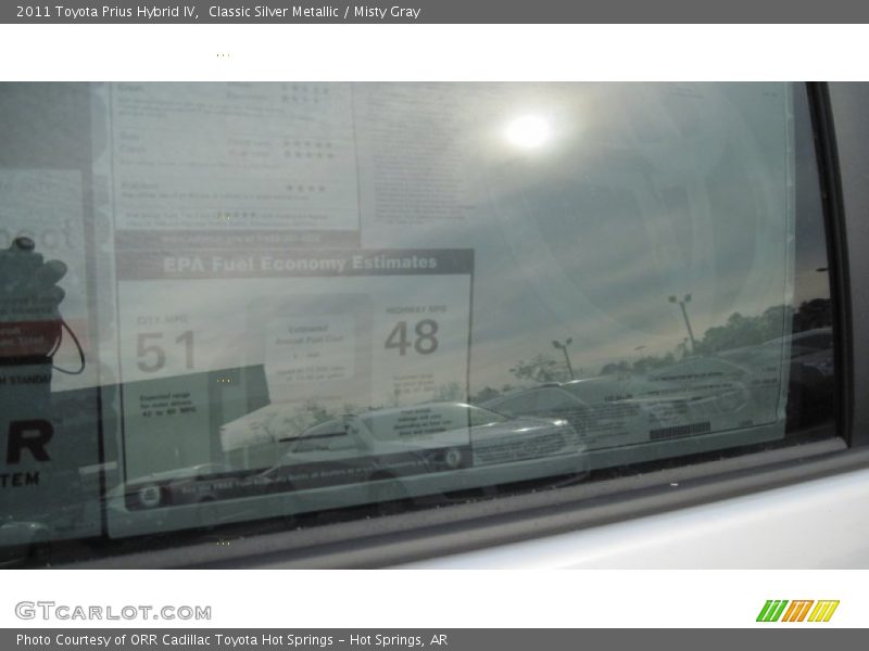 Classic Silver Metallic / Misty Gray 2011 Toyota Prius Hybrid IV