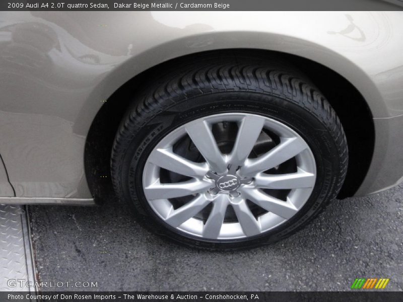 Dakar Beige Metallic / Cardamom Beige 2009 Audi A4 2.0T quattro Sedan