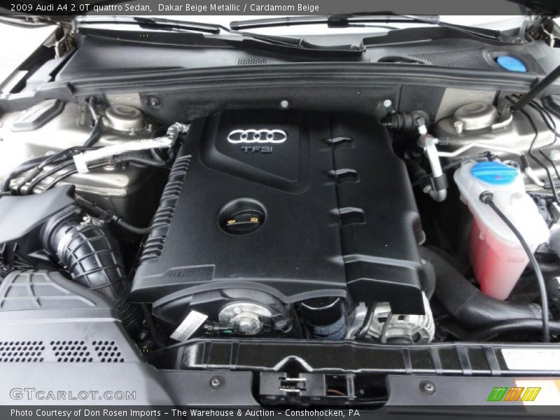  2009 A4 2.0T quattro Sedan Engine - 2.0 Liter FSI Turbocharged DOHC 16-Valve VVT 4 Cylinder