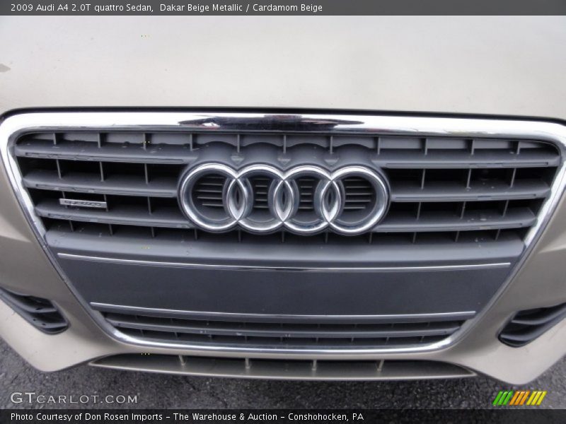 Dakar Beige Metallic / Cardamom Beige 2009 Audi A4 2.0T quattro Sedan