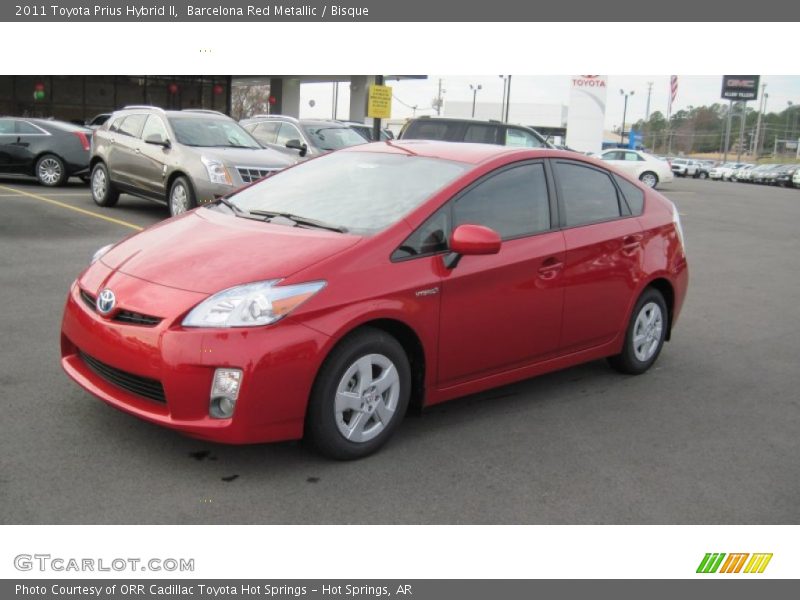 Barcelona Red Metallic / Bisque 2011 Toyota Prius Hybrid II