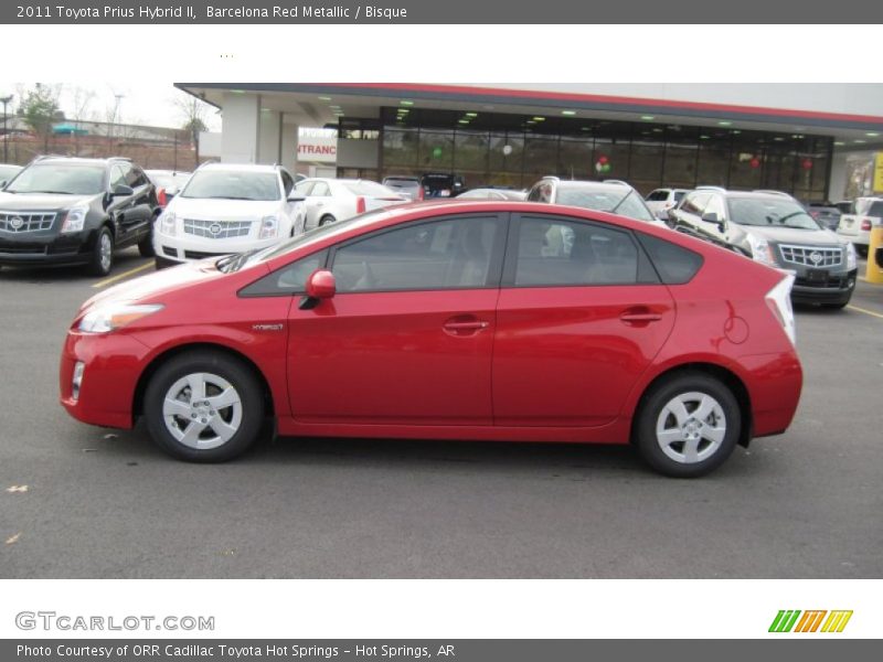 Barcelona Red Metallic / Bisque 2011 Toyota Prius Hybrid II