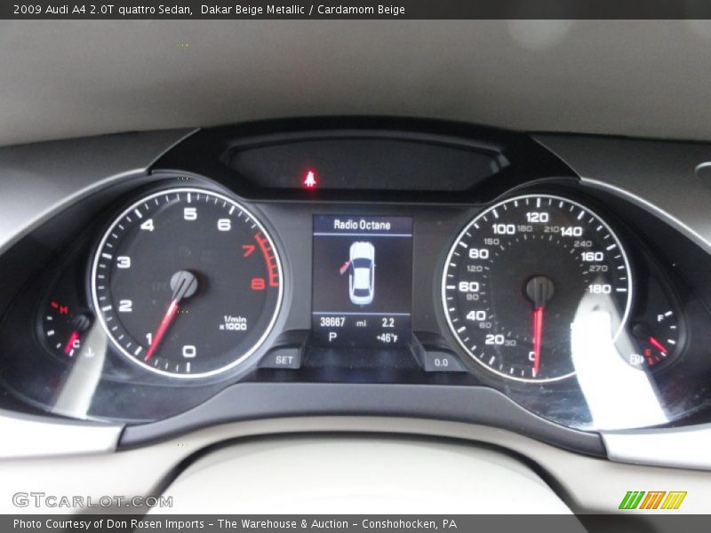  2009 A4 2.0T quattro Sedan 2.0T quattro Sedan Gauges