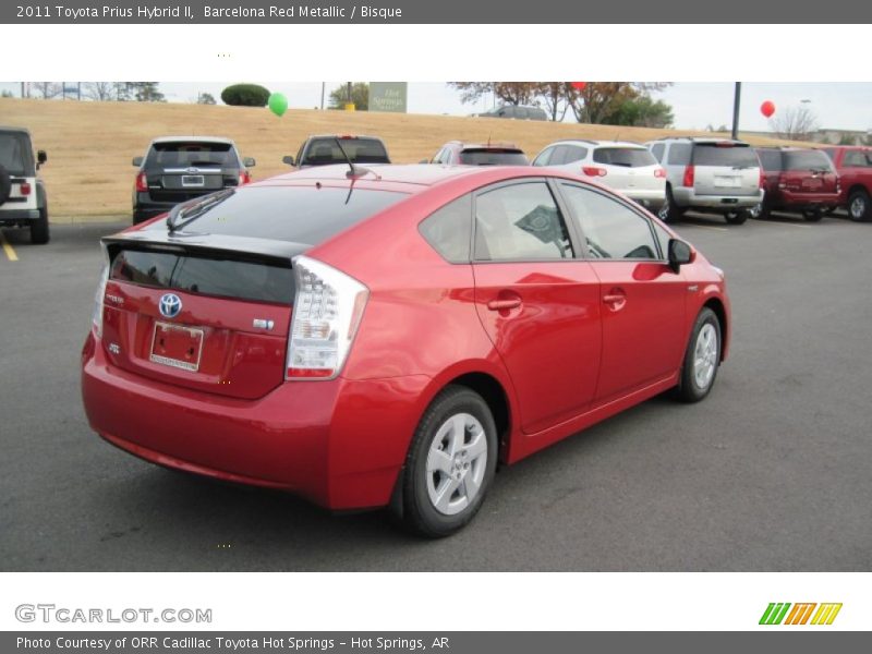 Barcelona Red Metallic / Bisque 2011 Toyota Prius Hybrid II