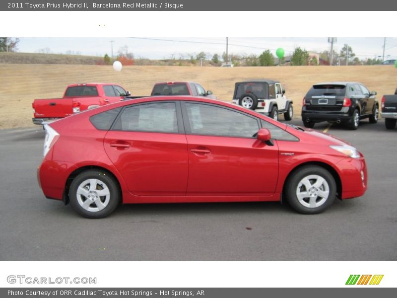 Barcelona Red Metallic / Bisque 2011 Toyota Prius Hybrid II