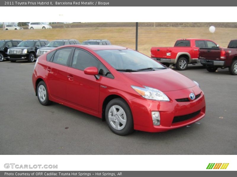 Barcelona Red Metallic / Bisque 2011 Toyota Prius Hybrid II