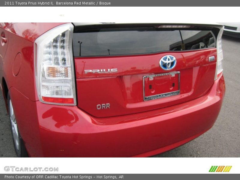 Barcelona Red Metallic / Bisque 2011 Toyota Prius Hybrid II