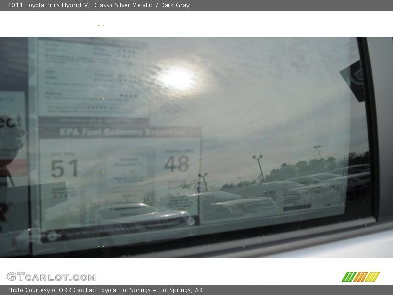 Classic Silver Metallic / Dark Gray 2011 Toyota Prius Hybrid IV
