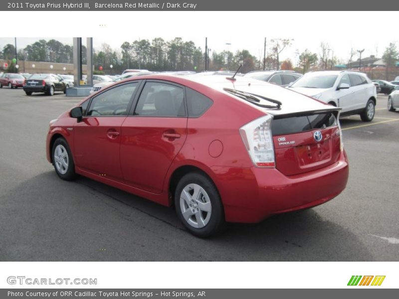 Barcelona Red Metallic / Dark Gray 2011 Toyota Prius Hybrid III