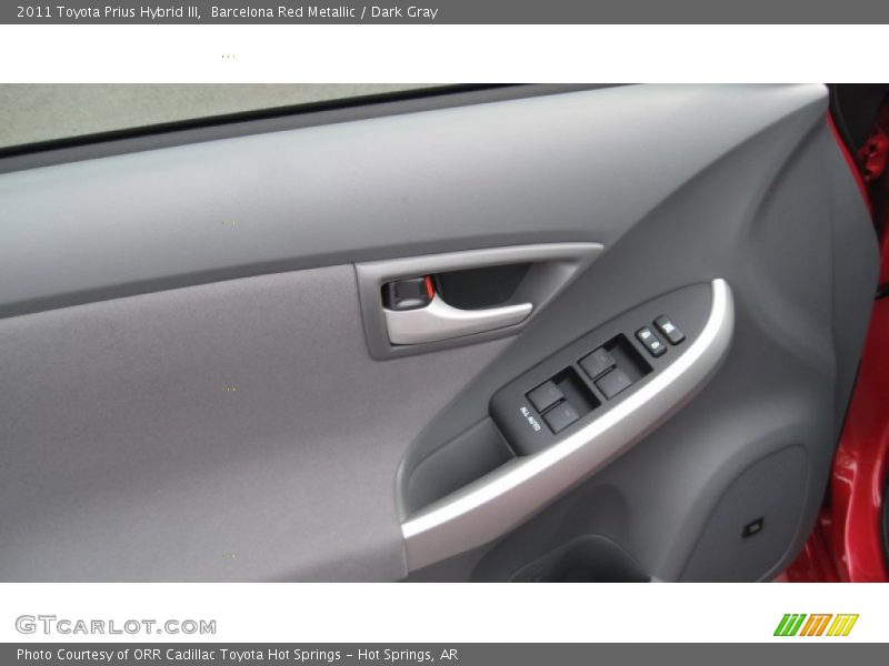 Barcelona Red Metallic / Dark Gray 2011 Toyota Prius Hybrid III