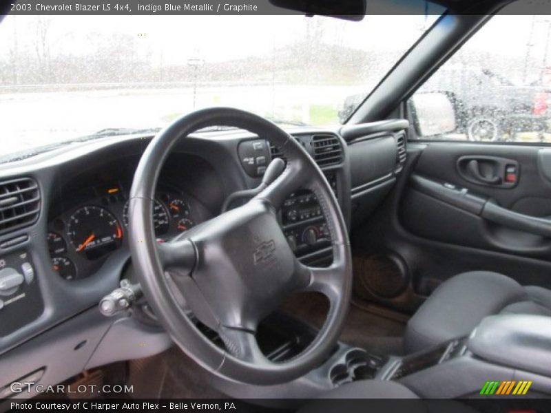 Indigo Blue Metallic / Graphite 2003 Chevrolet Blazer LS 4x4
