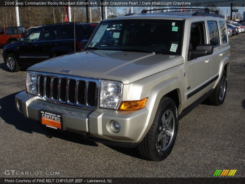 Light Graystone Pearl / Dark Khaki/Light Graystone 2008 Jeep Commander Rocky Mountain Edition 4x4