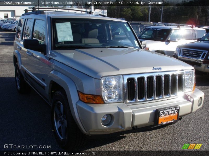 Light Graystone Pearl / Dark Khaki/Light Graystone 2008 Jeep Commander Rocky Mountain Edition 4x4