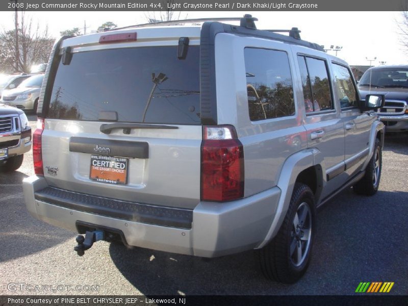 Light Graystone Pearl / Dark Khaki/Light Graystone 2008 Jeep Commander Rocky Mountain Edition 4x4