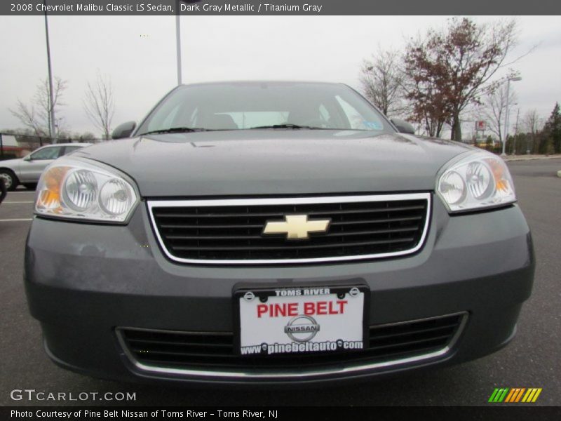 Dark Gray Metallic / Titanium Gray 2008 Chevrolet Malibu Classic LS Sedan