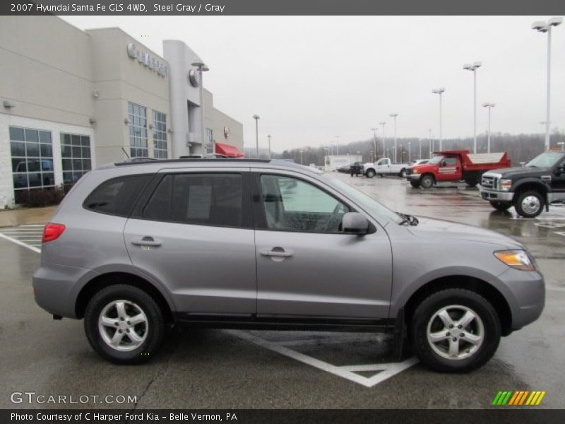 Steel Gray / Gray 2007 Hyundai Santa Fe GLS 4WD