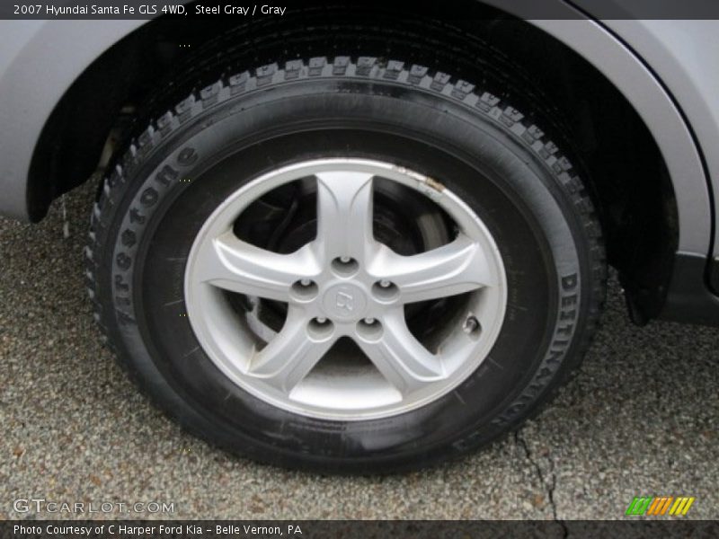 Steel Gray / Gray 2007 Hyundai Santa Fe GLS 4WD