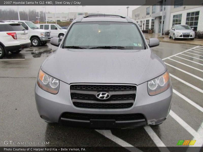 Steel Gray / Gray 2007 Hyundai Santa Fe GLS 4WD