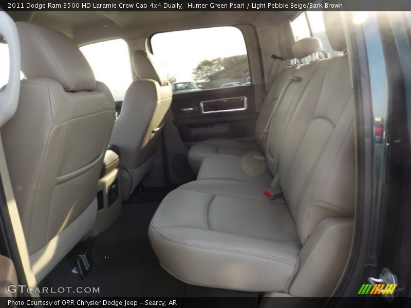 Hunter Green Pearl / Light Pebble Beige/Bark Brown 2011 Dodge Ram 3500 HD Laramie Crew Cab 4x4 Dually