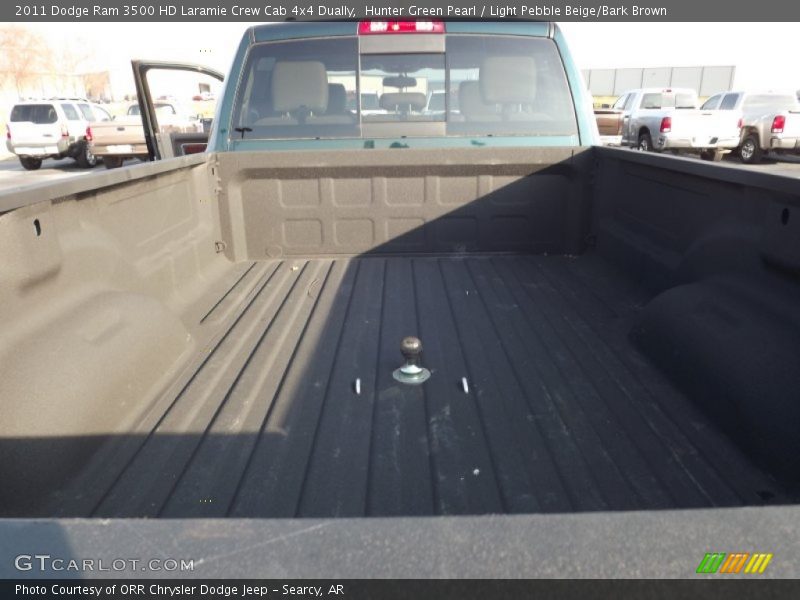 Hunter Green Pearl / Light Pebble Beige/Bark Brown 2011 Dodge Ram 3500 HD Laramie Crew Cab 4x4 Dually