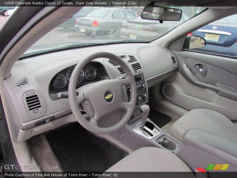 Dark Gray Metallic / Titanium Gray 2008 Chevrolet Malibu Classic LS Sedan