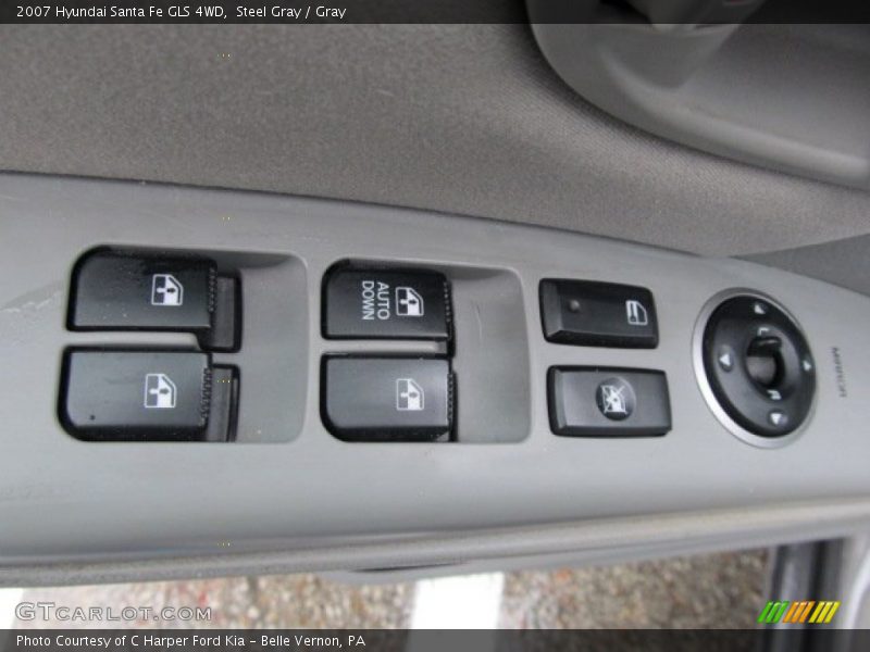 Steel Gray / Gray 2007 Hyundai Santa Fe GLS 4WD