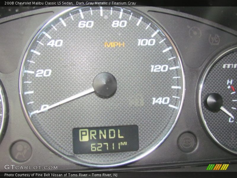 Dark Gray Metallic / Titanium Gray 2008 Chevrolet Malibu Classic LS Sedan